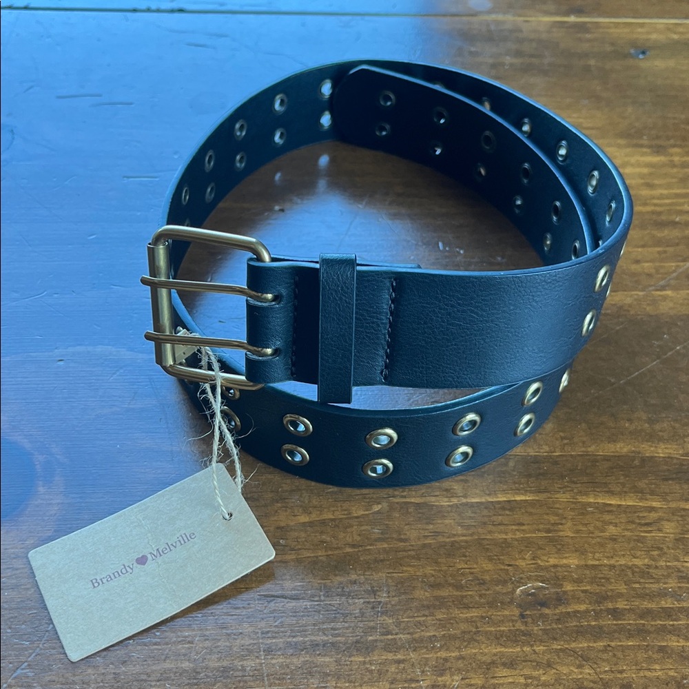Brandy Melville Black with Gold Tone Hardware